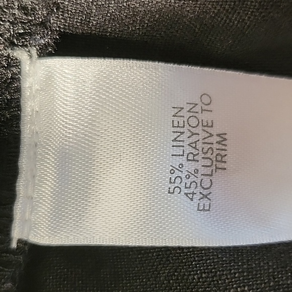 J. Jill Black Linen blend pants- Size L - Picture 10 of 10